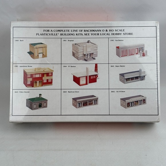 Bachmann Bank & General Store Ho Scale Kit Plastic‎ Model Building 2913